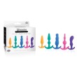 X COMBO 3PC MULTI COLOURED  BUTT PLUG SE